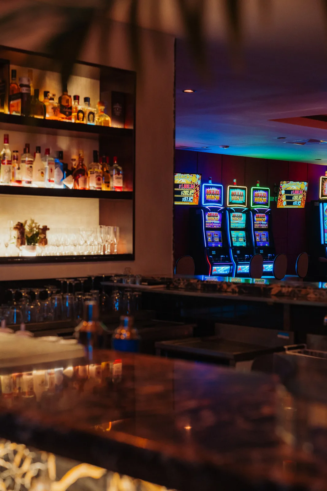 Caribbean Bar and slots – Casino Dominic The Caribbean Bar with the slots floor behind, Casino Dominic