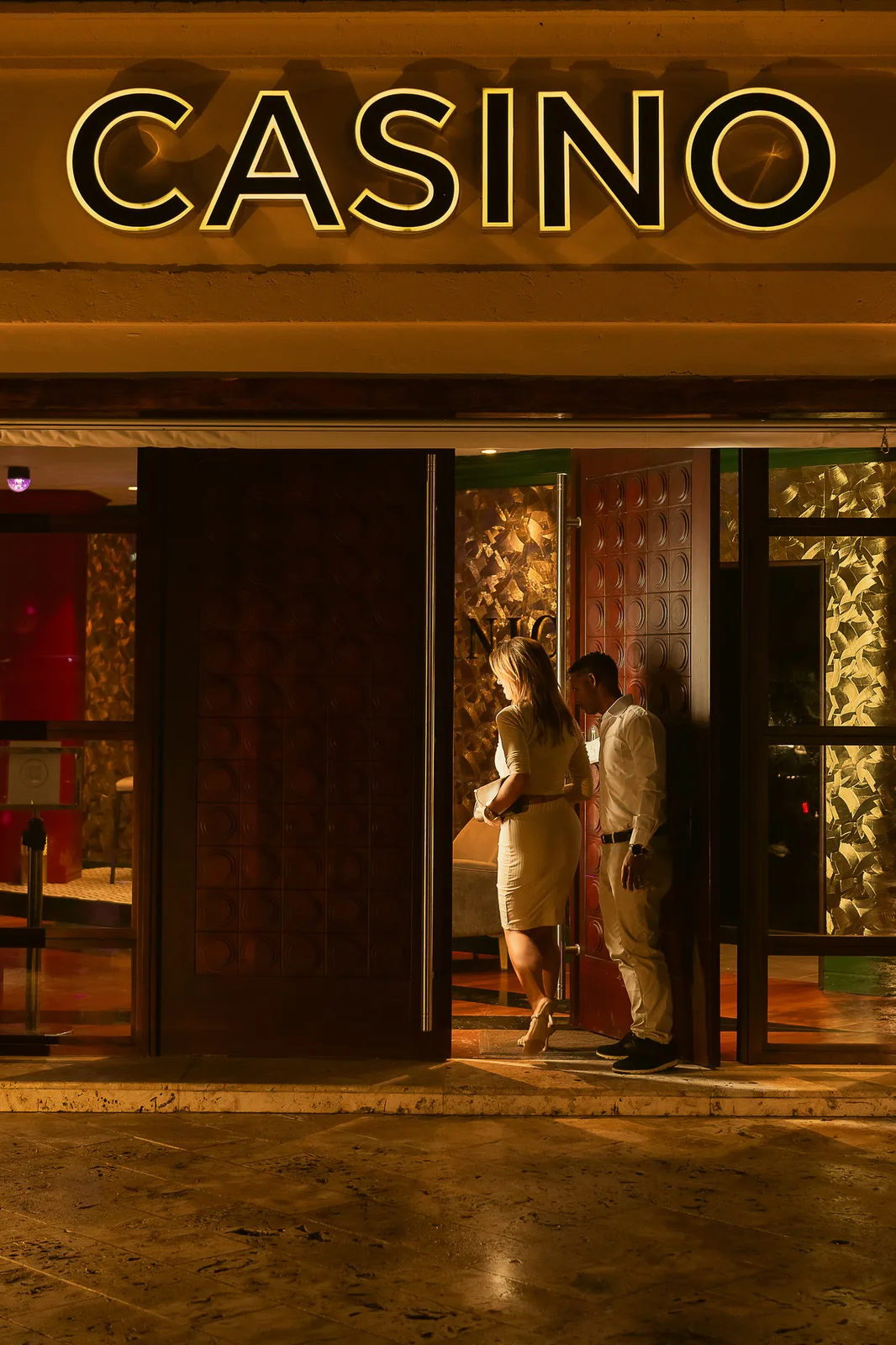 Casino Dominic entrance Casino Dominic entrance at the Fishing Lodge, Cap Cana